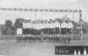 Tým SK Hradec Králové v roce1925 - Zleva stojí Michal, Nožka, Hušák, Slezák. A. Mácha, Dráb, Chloupek, Petrovický, Brendl, Balcar, Beneš.